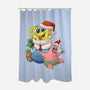 Stocking Stuffer Sponge And Star-None-Polyester-Shower Curtain-DoOomcat