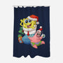 Stocking Stuffer Sponge And Star-None-Polyester-Shower Curtain-DoOomcat