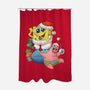 Stocking Stuffer Sponge And Star-None-Polyester-Shower Curtain-DoOomcat