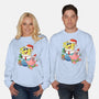 Stocking Stuffer Sponge And Star-Unisex-Crew Neck-Sweatshirt-DoOomcat