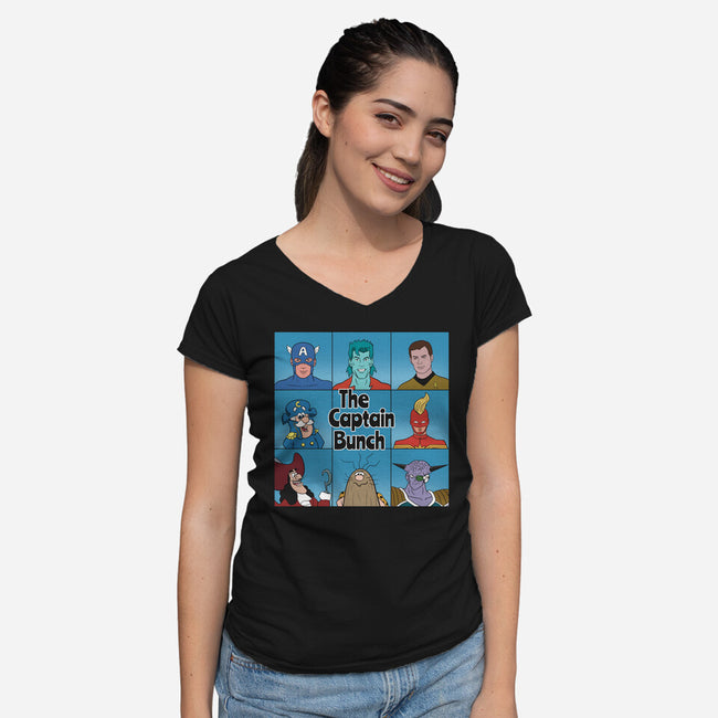 The Captain Bunch-Womens-V-Neck-Tee-WatershipBound