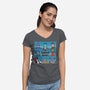 The Captain Bunch-Womens-V-Neck-Tee-WatershipBound