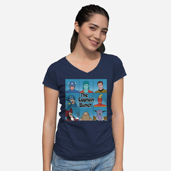 The Captain Bunch-Womens-V-Neck-Tee-WatershipBound