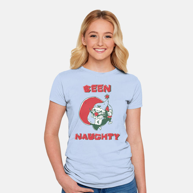 Been Naughty-Womens-Fitted-Tee-D_McCurdy_Art