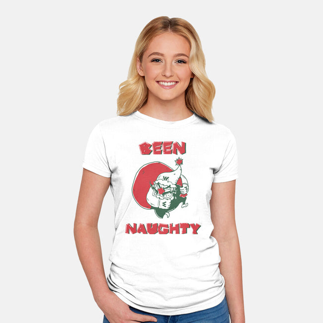 Been Naughty-Womens-Fitted-Tee-D_McCurdy_Art