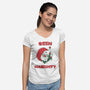 Been Naughty-Womens-V-Neck-Tee-D_McCurdy_Art