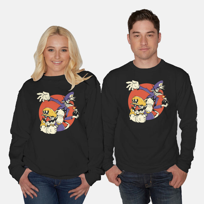 Super Bros-Unisex-Crew Neck-Sweatshirt-D_McCurdy_Art