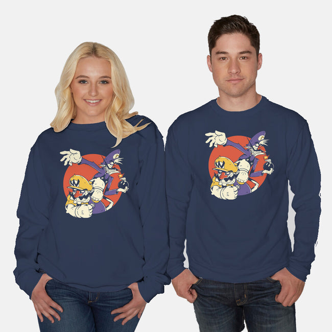 Super Bros-Unisex-Crew Neck-Sweatshirt-D_McCurdy_Art