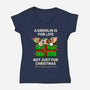 A Gremlin Is For Life-Womens-V-Neck-Tee-drbutler