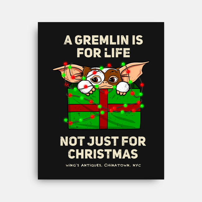 A Gremlin Is For Life-None-Stretched-Canvas-drbutler