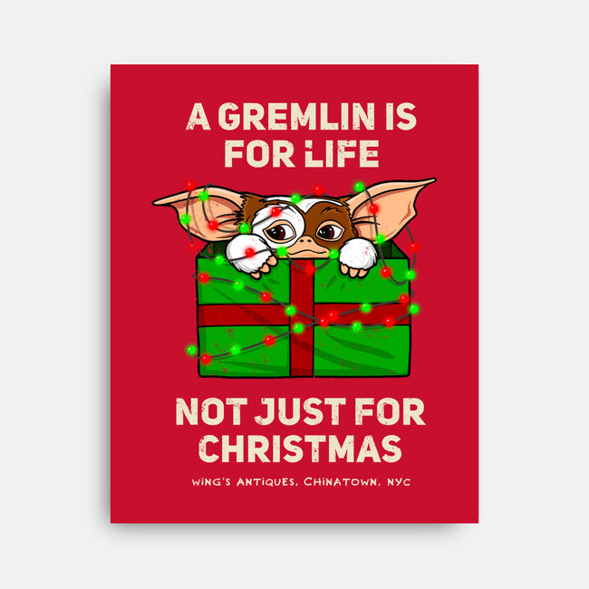 A Gremlin Is For Life-None-Stretched-Canvas-drbutler