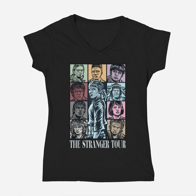 The Stranger Tour-Womens-V-Neck-Tee-zascanauta
