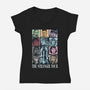 The Stranger Tour-Womens-V-Neck-Tee-zascanauta