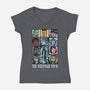 The Stranger Tour-Womens-V-Neck-Tee-zascanauta