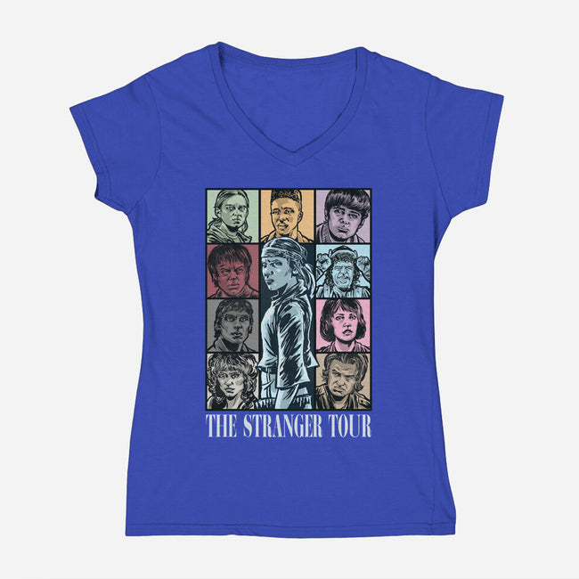 The Stranger Tour-Womens-V-Neck-Tee-zascanauta