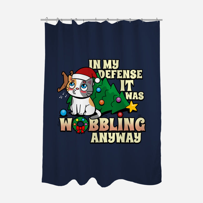 It Was Wobbling Anyway-None-Polyester-Shower Curtain-Boggs Nicolas