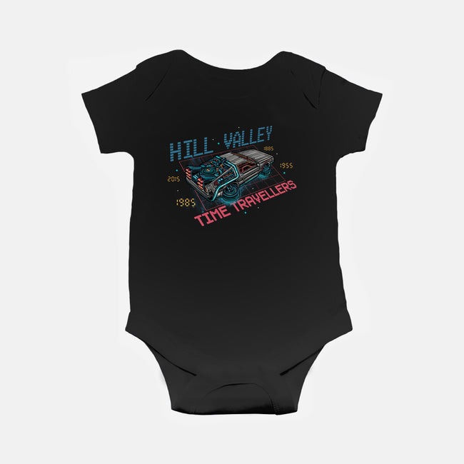 Hill Valley Travellers-Baby-Basic-Onesie-glitchygorilla