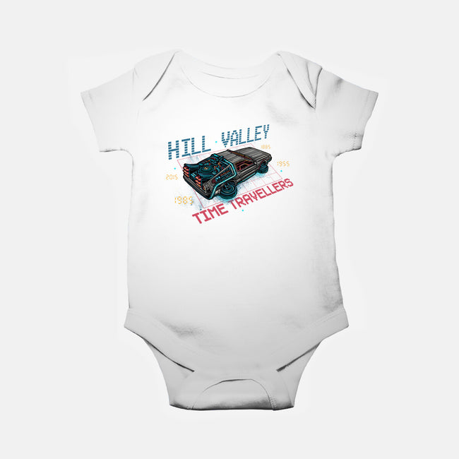 Hill Valley Travellers-Baby-Basic-Onesie-glitchygorilla