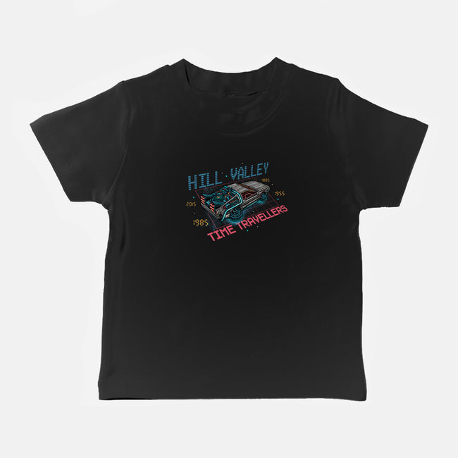 Hill Valley Travellers-Baby-Basic-Tee-glitchygorilla