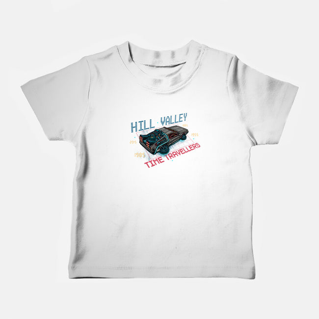 Hill Valley Travellers-Baby-Basic-Tee-glitchygorilla