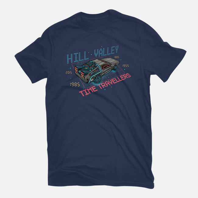 Hill Valley Travellers-Mens-Basic-Tee-glitchygorilla