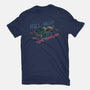Hill Valley Travellers-Womens-Fitted-Tee-glitchygorilla
