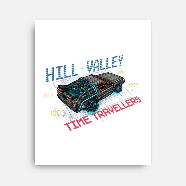 Hill Valley Travellers-None-Stretched-Canvas-glitchygorilla
