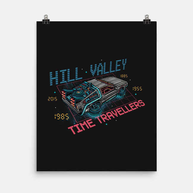 Hill Valley Travellers-None-Matte-Poster-glitchygorilla