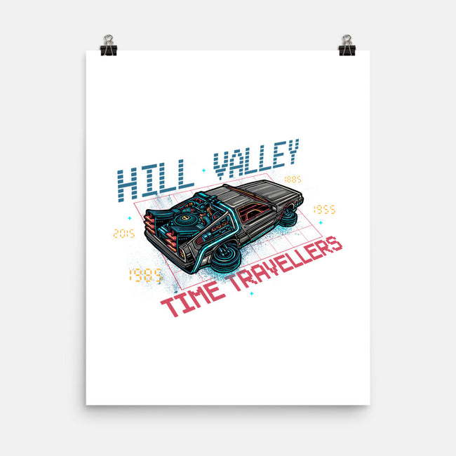 Hill Valley Travellers-None-Matte-Poster-glitchygorilla