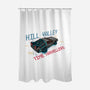 Hill Valley Travellers-None-Polyester-Shower Curtain-glitchygorilla
