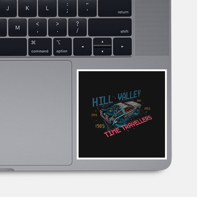 Hill Valley Travellers-None-Glossy-Sticker-glitchygorilla