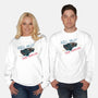 Hill Valley Travellers-Unisex-Crew Neck-Sweatshirt-glitchygorilla