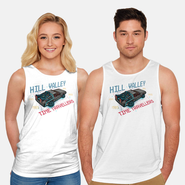 Hill Valley Travellers-Unisex-Basic-Tank-glitchygorilla