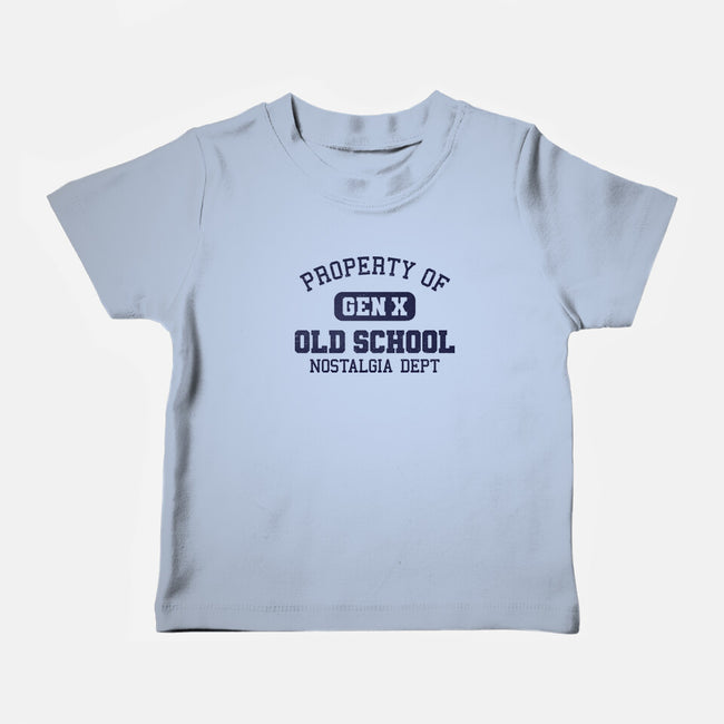 Old School Nostalgia Department-Baby-Basic-Tee-kg07