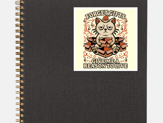 Sad Cat Gift Christmas