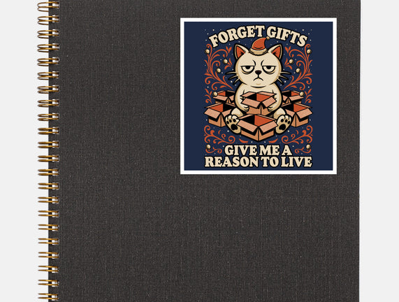 Sad Cat Gift Christmas