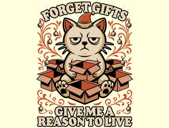 Sad Cat Gift Christmas