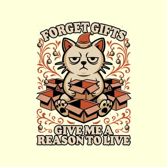 Sad Cat Gift Christmas-None-Glossy-Sticker-Studio Mootant