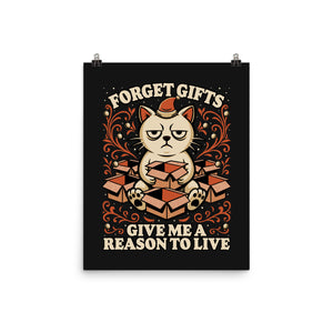 Sad Cat Gift Christmas