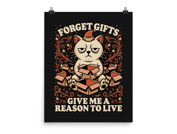 Sad Cat Gift Christmas