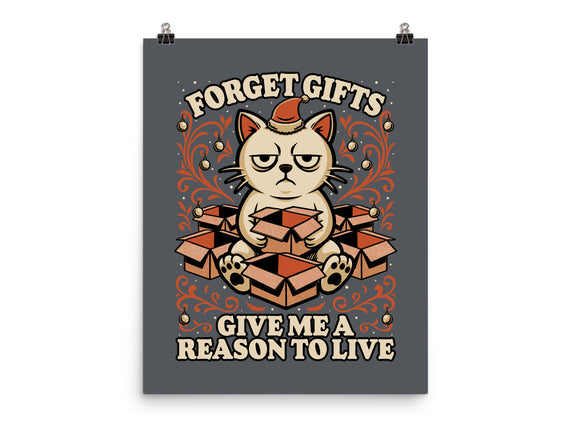 Sad Cat Gift Christmas
