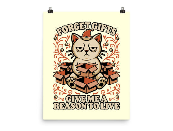 Sad Cat Gift Christmas