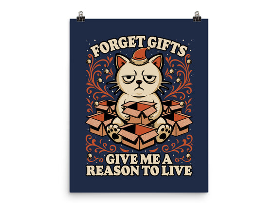 Sad Cat Gift Christmas