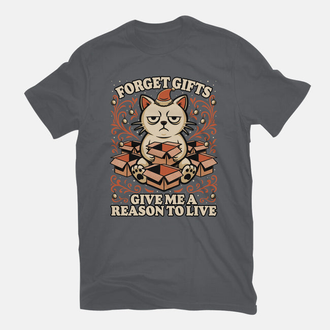 Sad Cat Gift Christmas-Womens-Basic-Tee-Studio Mootant