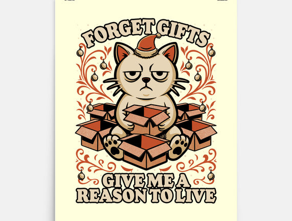 Sad Cat Gift Christmas