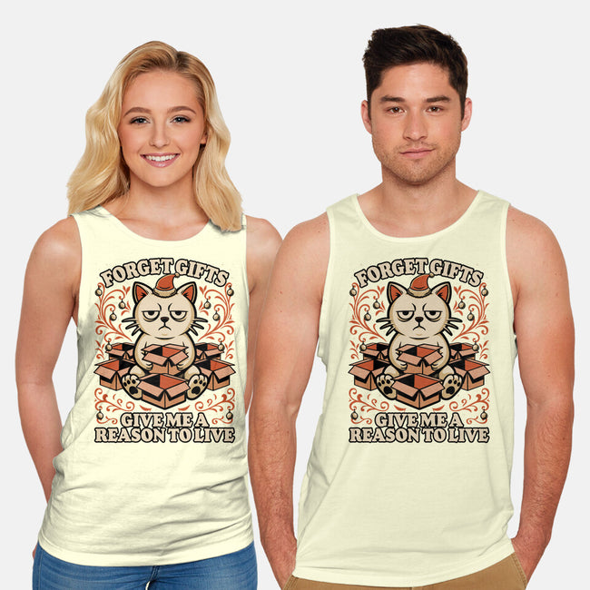 Sad Cat Gift Christmas-Unisex-Basic-Tank-Studio Mootant