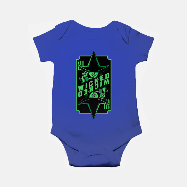 Green Witch Card-Baby-Basic-Onesie-Studio Mootant