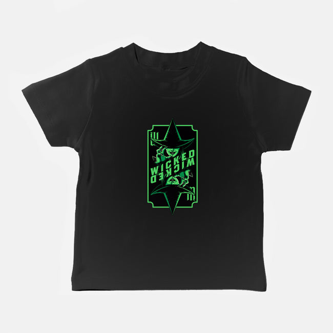 Green Witch Card-Baby-Basic-Tee-Studio Mootant