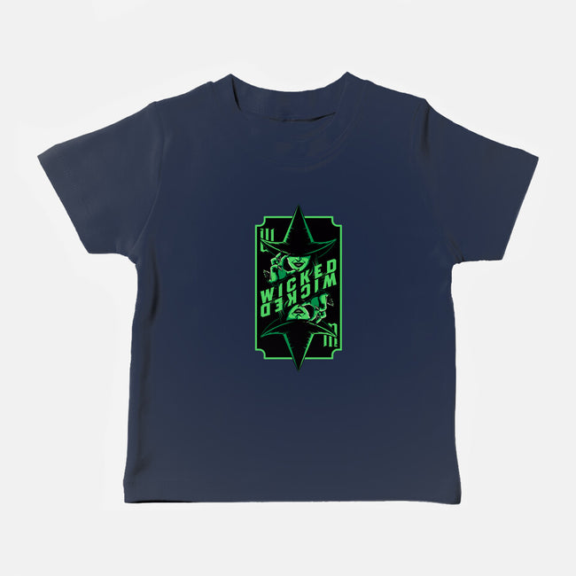 Green Witch Card-Baby-Basic-Tee-Studio Mootant