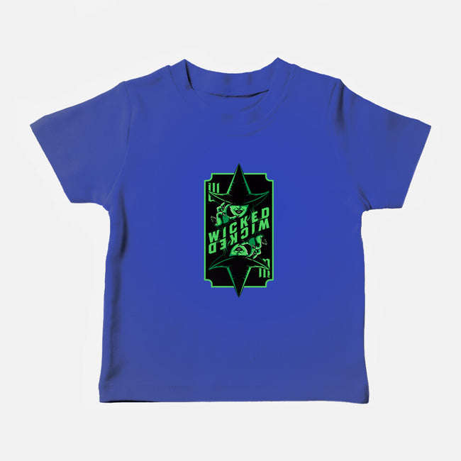 Green Witch Card-Baby-Basic-Tee-Studio Mootant